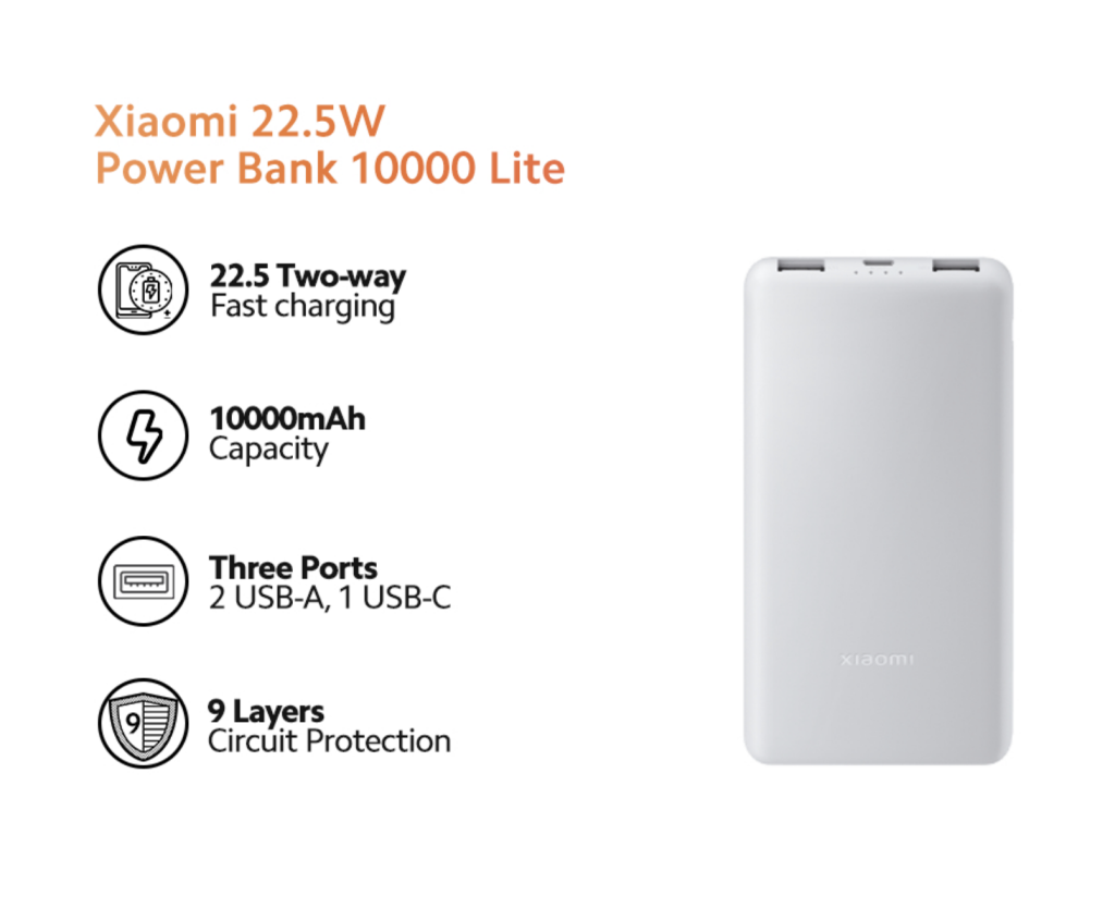 Xiaomi PowerBank Lite 10000mAh
